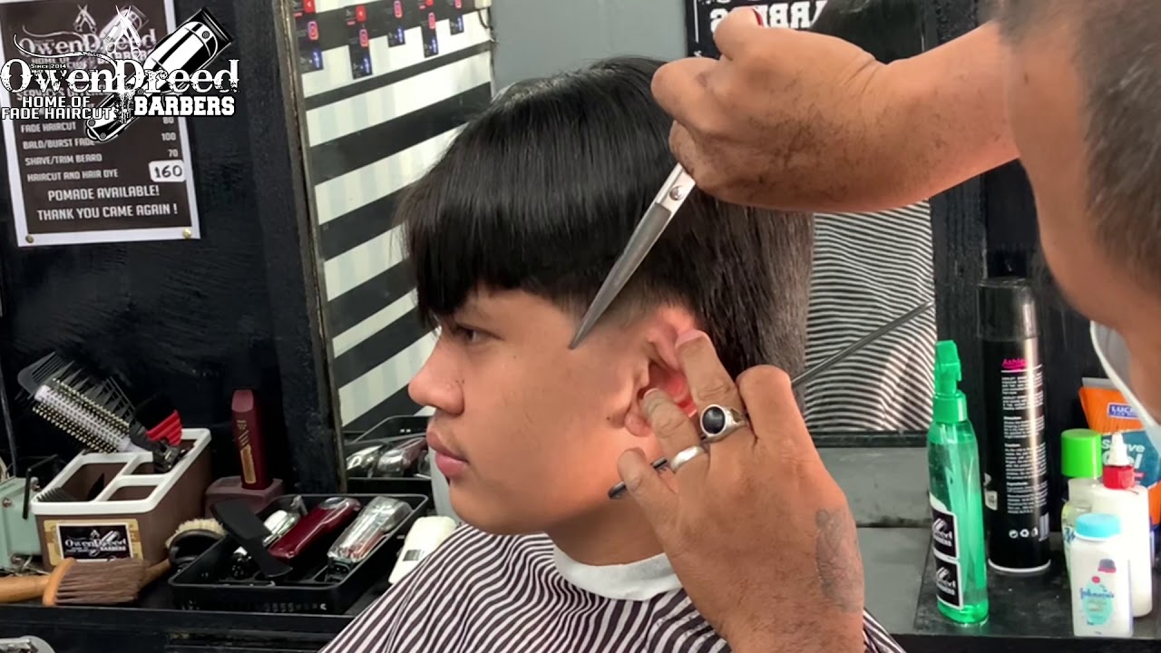 Taper Mullet Layer at the back Scissors Cut Tutorial YouTube