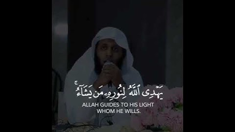 سورة النور نُورٌ عَلَى نُورٍ يَهْدِي اللَّهُ لِنُورِهِ مَنْ يَشَاءُ وَيَضْرِبُ اللَّهُ الآية (35)