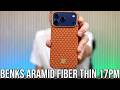 Benks ArmorGrid Aramid Fiber Orange iPhone 17 Pro Max Case