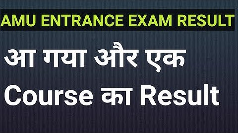 Aa gya Fir ek Course ka Result|| AMU MSc Botany & mass communication ENTRANCE EXAM RESULT 2020