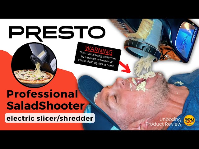 Presto Brand Professional Salad Shooter, Electric Slicer and Shredder  REVIEW 