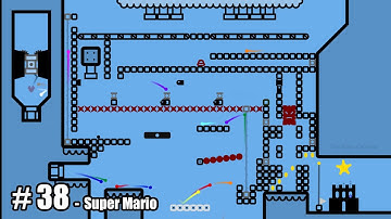 Super Mario  - Algodoo Marble Race