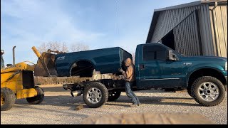 Pulling the bed off the single cab