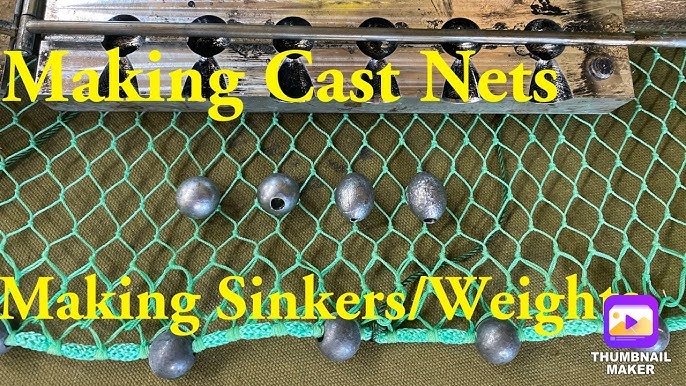 Lead Sinkers for Handmade Cast Net with Master Net Maker Mike Usina 