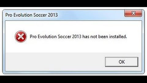 PES 2013 has not been installed - FIX (PC/HD)