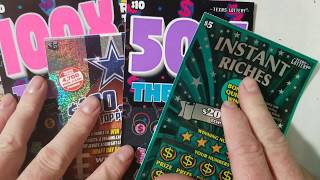 WIN! $50 MIX SESSION! 100X, 50X. SUPER TICKET, INSTANT RICHES + COWBOYS