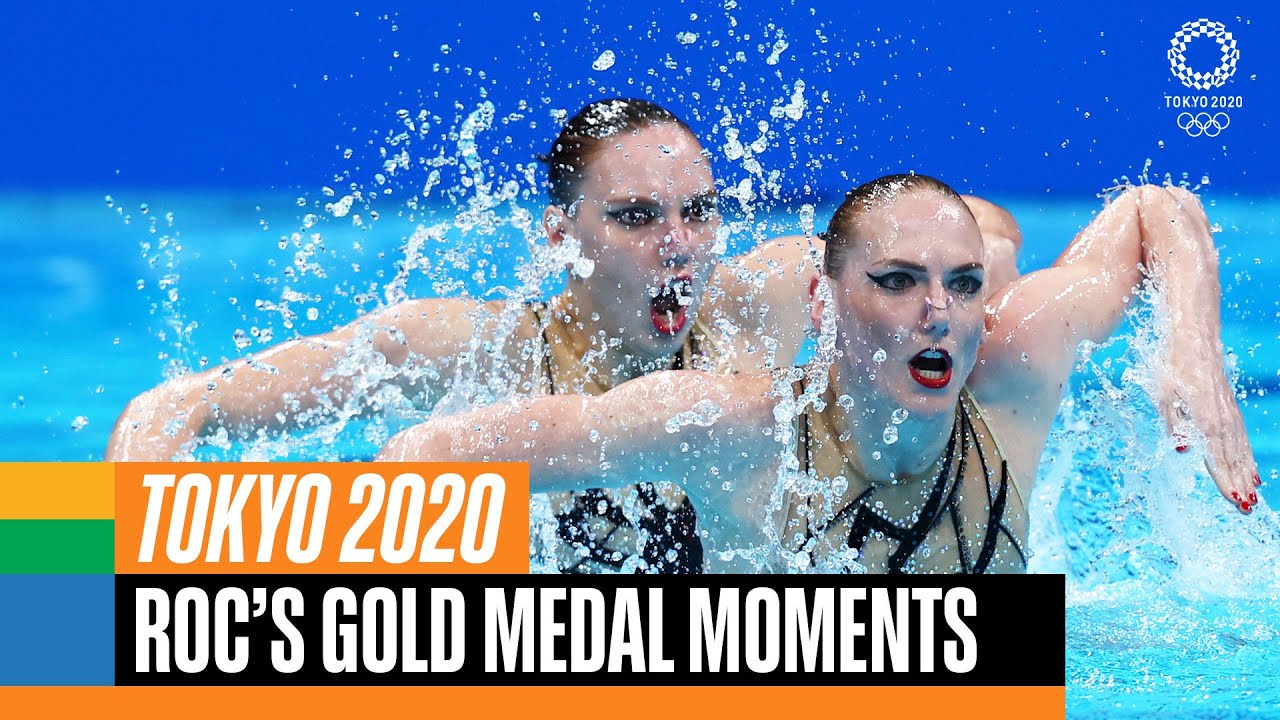 ROCs gold medal moments at  Tokyo2020  Anthems