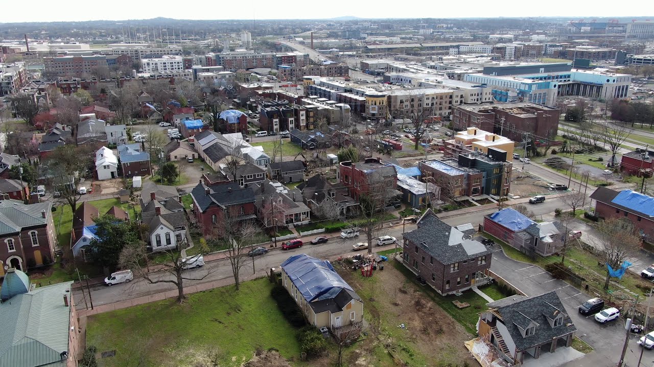 Tornado path through Germantown, Downtown Nashville, Tennessee YouTube