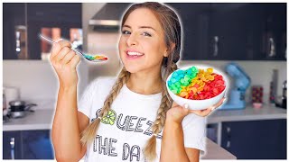 I Made Rainbow Tiktok Pancake Cereal !! + Starting 21 habits in 21 days!!