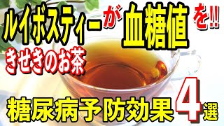 「奇跡のお茶が血糖値を下げる‼︎」ルイボスティーの糖尿病予防効果４選‼︎看護師からの提案！【雑パラ】