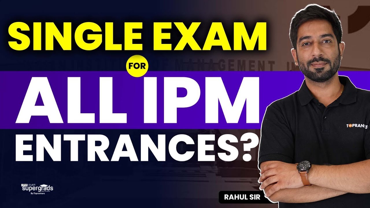 Single Exam for All IPM Entrances😍 ? | BIG News for ALL IPMAT Aspirants ...