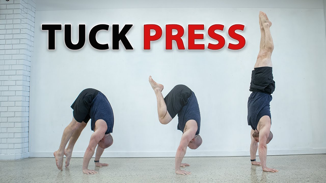 How to TUCK PRESS to HANDSTAND YouTube