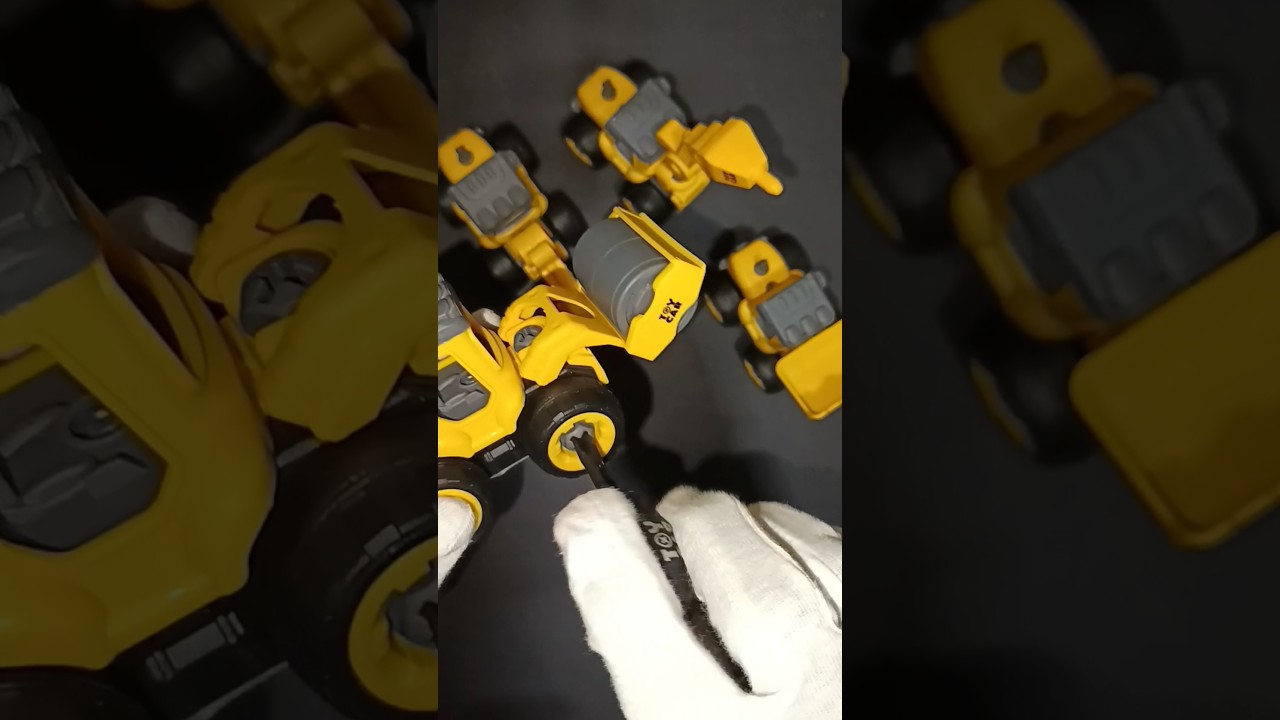 Satisfying video with unboxing & Testing Miniature jcb | Screw and unscrew toys ASMR