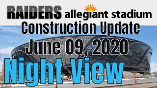 Las vegas raiders allegiant stadium construction update june 09, 2020.
the video was taken on monday night, 08, i driving i-15 past sta...
