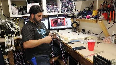 Pixel pliers demonstration on pixel strip