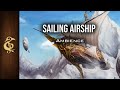 Sailing airship  steampunk asmr ambience  1 hour dnd rpg