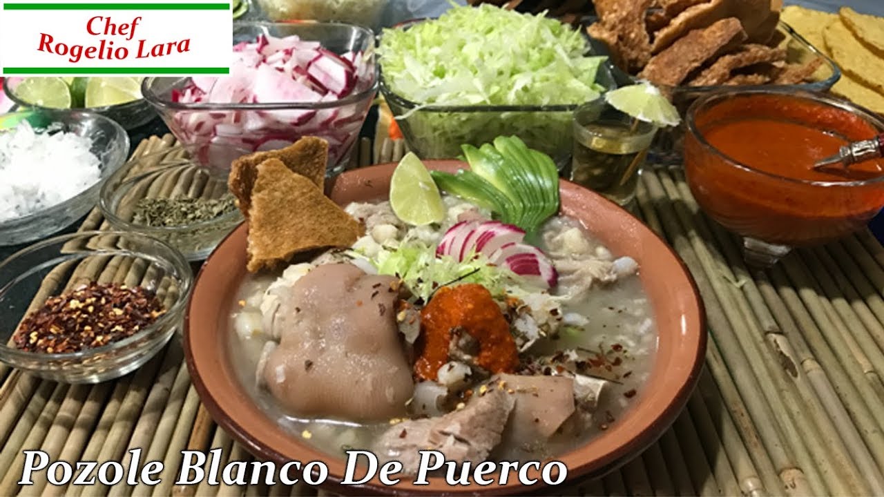 POZOLE BLANCO DE PUERCO, DELICIOSA RECETA! - YouTube