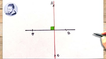 Comment tracer une droite perpendiculaire avec un compas
