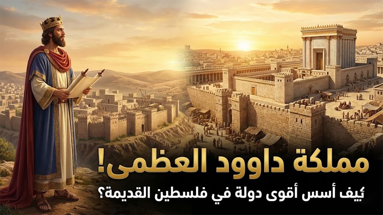 القصة الحقيقية لمملكة داوود! 👑 كيف أسس نبي الله أقوى دولة في فلسطين القديمة؟ ⚔️