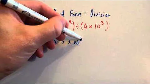 Standard Form division - Corbettmaths