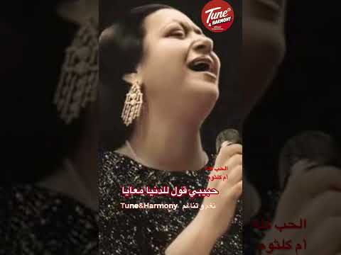 الحب كله حبيته فيك  نغم وتناغم ام كلثوم 