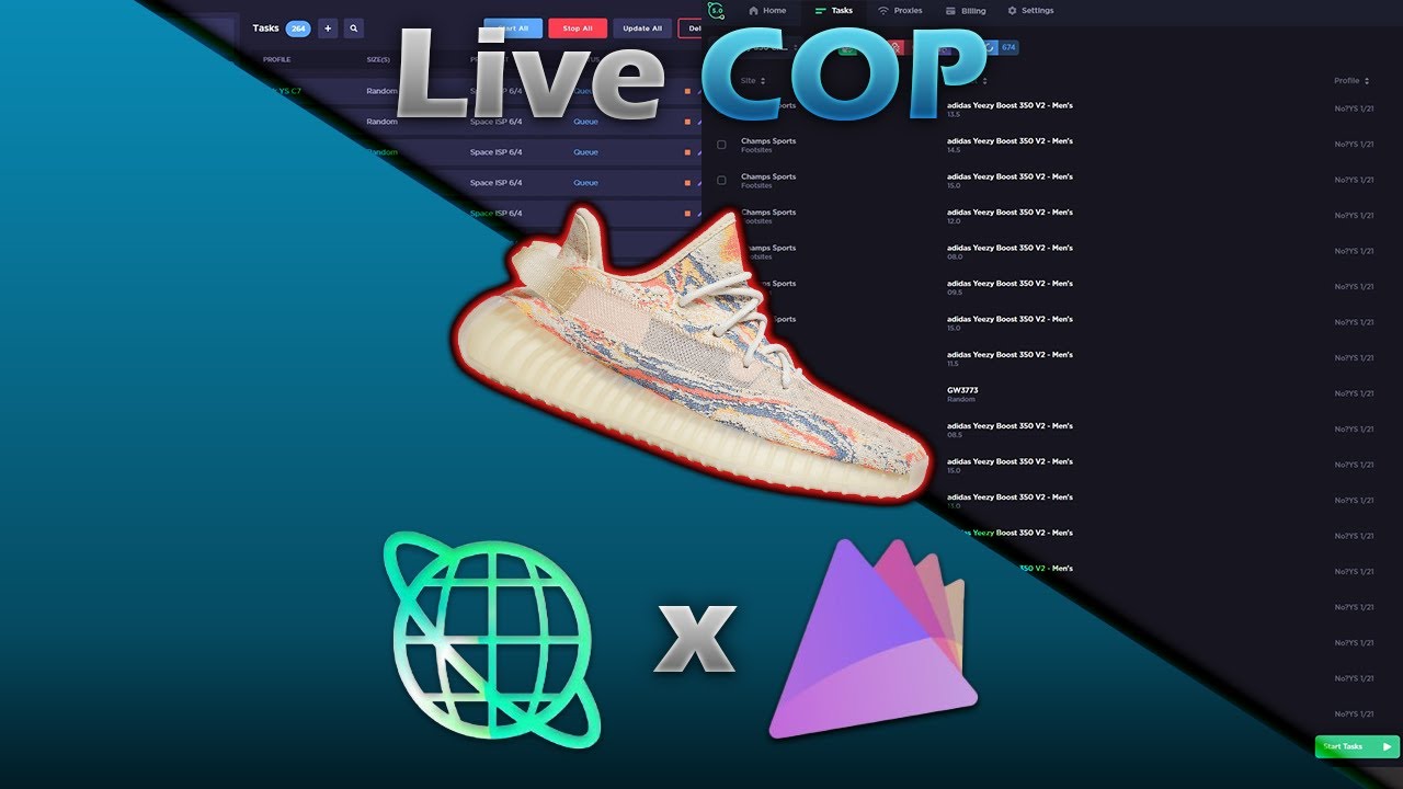Cybersole x PrismAIO Adidas Yeezy Boost 350 v2 MX Oat Live Cop Overview