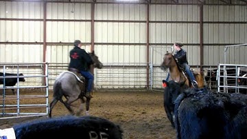 Gar Bronson 3/3/12 RSNC Show won a check in the #10! - final run  - Valley View Ranch