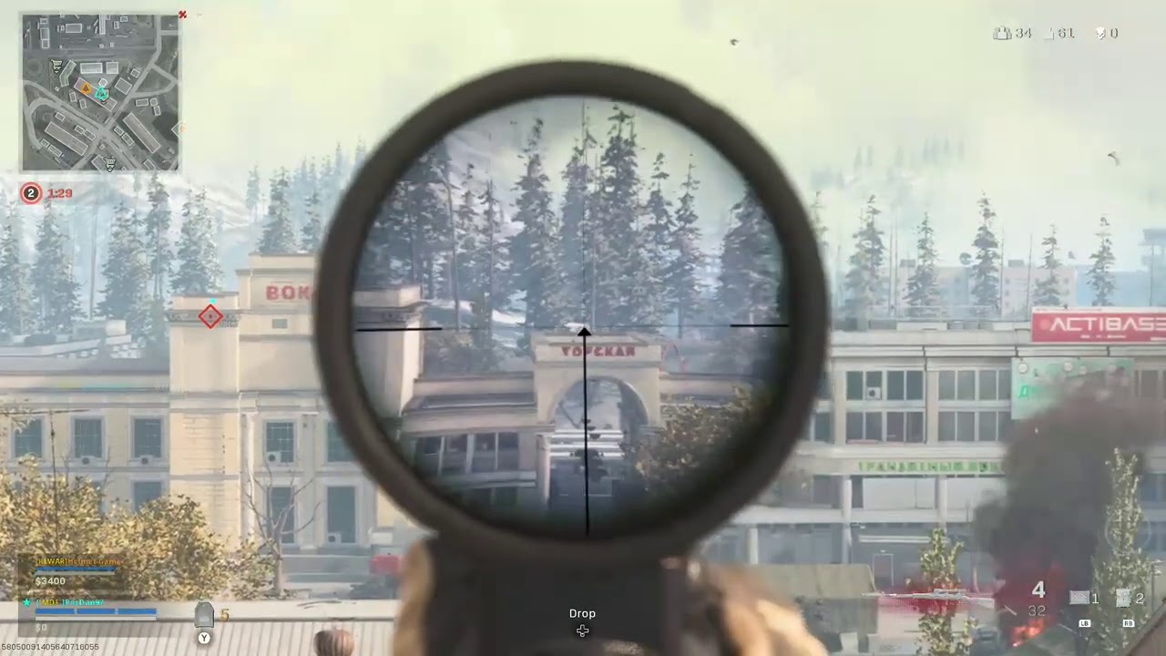 COD Warzone - Kar98 Jump Shot Elimination (So close to being revived) 👀