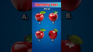 Memory Test - Remember all fruits 🍎🥭🍌 #shorts #memorytest