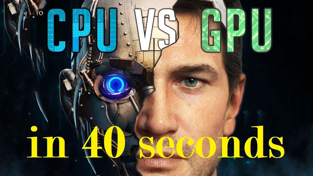 CPU vs GPU : Explained in 40 seconds - YouTube