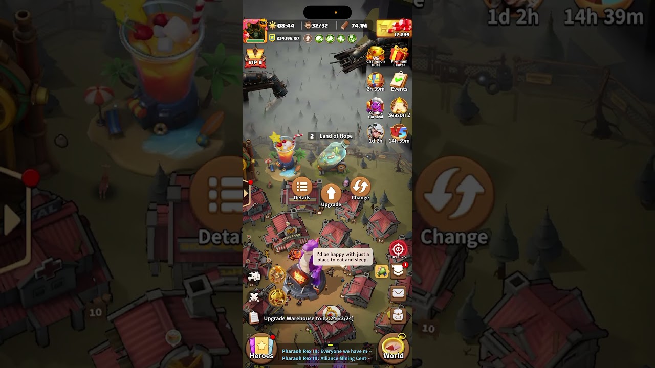 Permanently upgrade your attack for FREE! Land of Hope decoration season 2 dark wars survival