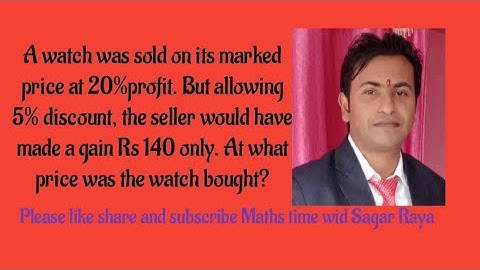 MP||Discount||VAT||Class 9 and Class 10, Important Question Profit and Loss