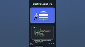 (Save it 👔💼) Creative Login Form CSS.  #coding