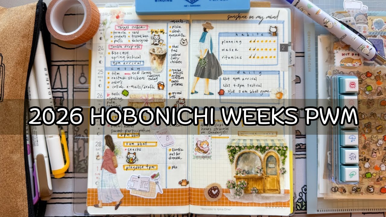 2026 Hobonichi Weeks:  Week 9 Plan With Me