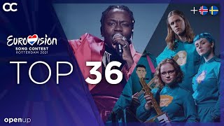 Eurovision 2021 - Top 36 (New: 🇮🇸🇸🇪)