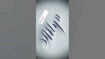 Copperplate calligraphy, tutorial: how I write your name #allyn