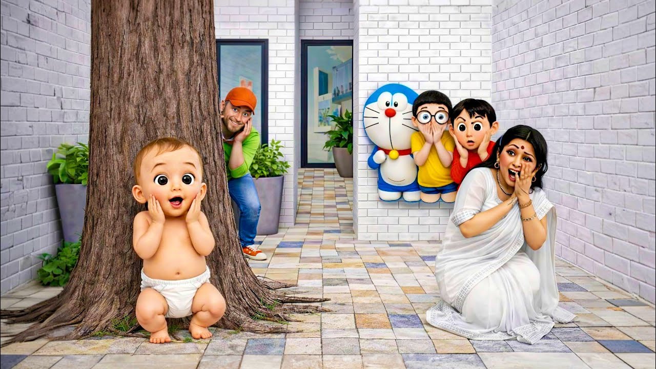 HIDE🤫AND SEEK😍GAME PLAY🤐BY BABY NOBITA DOREMON IN INDIAN THEFT AUTO SIMULATOR 