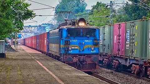 Rarest Freight Trains Parallel Overtake & Crossing | 3 goods train in 3 track at Same Time | IR