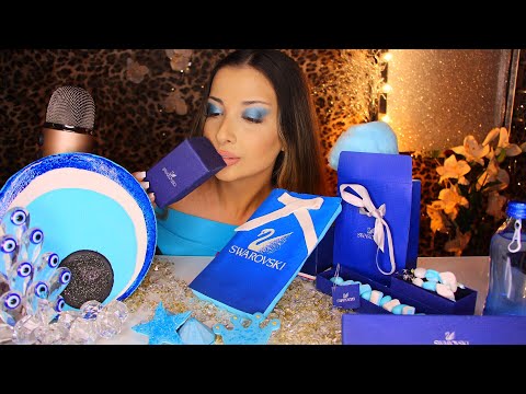 MAVİ YİYECEKLER YEDİM | YENİLEBİLİR TAKI, NAZAR BONCUĞU, PIRLANTA💎 | TÜRKÇE ASMR | BLUE FOOD 💙