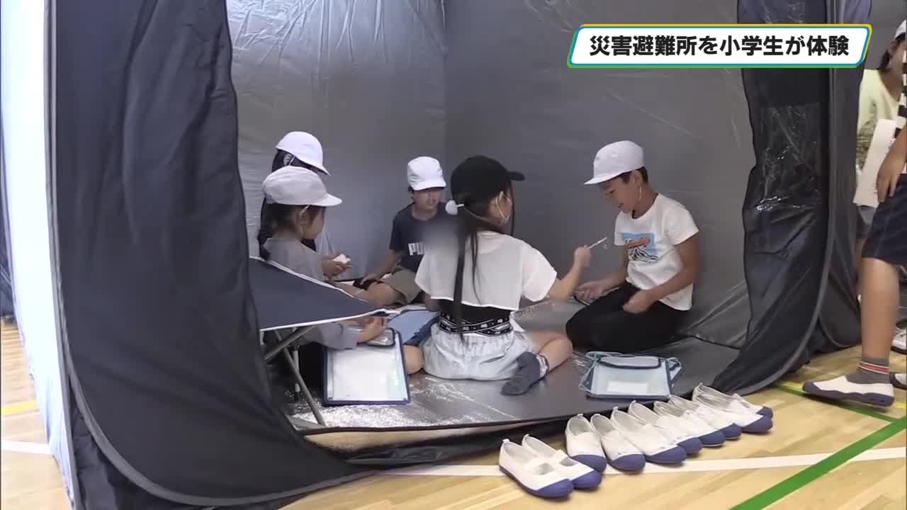 避難所設営訓練 小学生が避難者役－NEWS - とちテレ