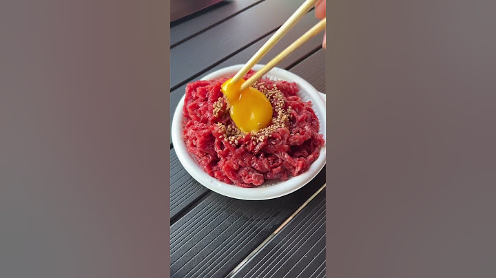 노른자한 육회.