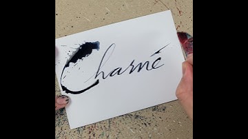 Splatter Calligraphy Name Request no.149