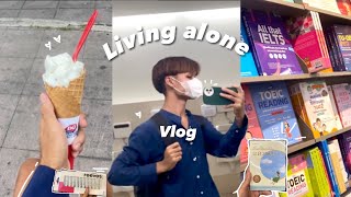 Living alone vlog 🎧ྀི 彡 | แต่งห้อง-ซื้ออุปกรณ์วาดรูป | SUGUST