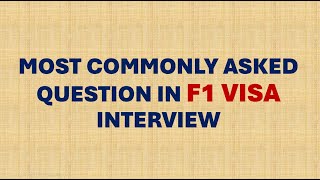 Most Asked Question in F1-Visa Interview-3 #usvisainterview #usvisaapplication #f1visainterview