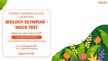 VOS- NSEB Mock Test | National Standard Examination in Biology | Vedantu Olympiad School