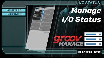 groov Manage: IO Status Overview
