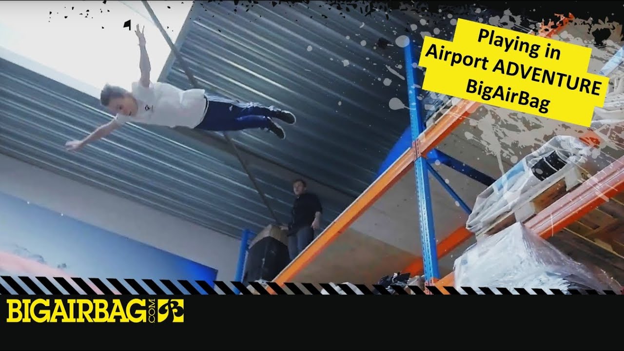 Playing around in Amsterdam Airport storage | ADVENTURE BigAirBag