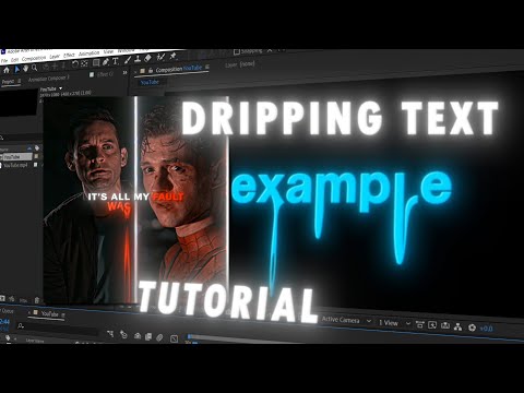 Dripping Text | AFTER EFFECTS TUTORIAL