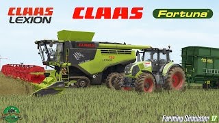 Farming Simulator 17 Claas Lexion 795 Vario 1350 Axion 850 Fortuna Ftm 2006.0