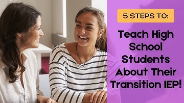 5 Steps to Teach High School Students About Their Transition IEP and Increase Student Engagement